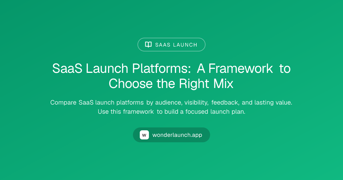 SaaS Launch Platforms: Choose the Right Mix